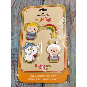 Hallmark itty bittys Rainbow Brite Collector Pin Set‎